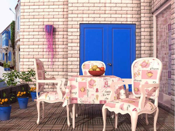 Nappe rectangulaire colorée Alaçatı