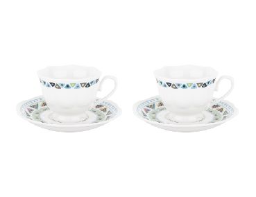 012-01-2li renkli ethnıc new bone kahve fincan takımı