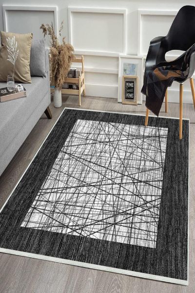 Birkilim Yıkanabilir Dekoratif Halı İpeksi Kaymaz Taban | MLN-IP-HS-532