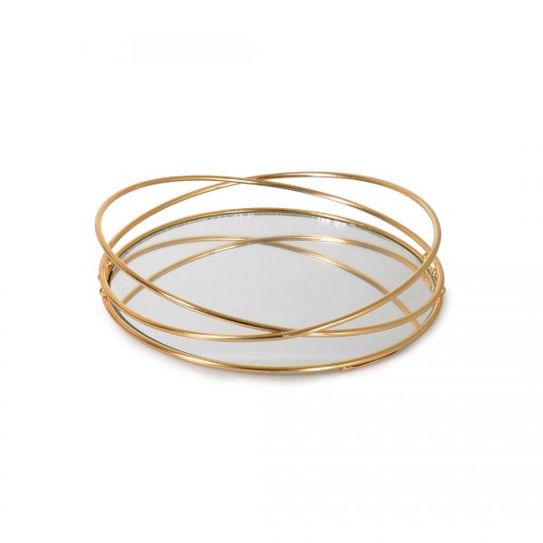 PLATEAU ROND 3 LU OR | SILK-YMS030