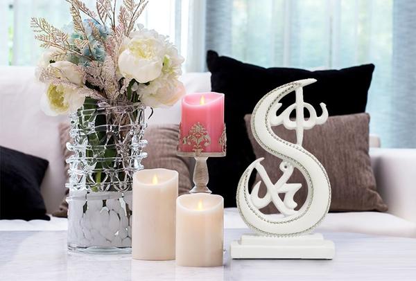 Dekonaz "Allah ve Muhammed" Yazılı Dini Biblo | Beyaz | SN-0005