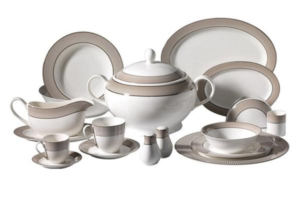 Korkmaz Pearl Collection | 86 Parça | 12 Kişilik | Yuvarlak | Yemek Takımı | A8206