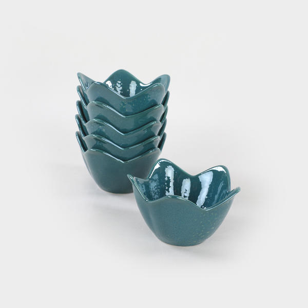 Luster Green Lily Snack 12 Cm 6 Pieces | Keramika