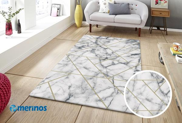 Merinos Craft Modern 3D Halı | Altın | 23299-296-Gold