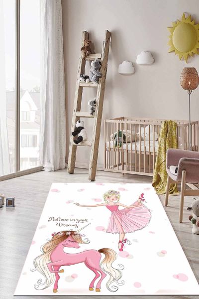 Birkilim Yıkanabilir İpeksi Kaymaz Taban Çocuk Odası Halısı | MLN-IP-HT-290