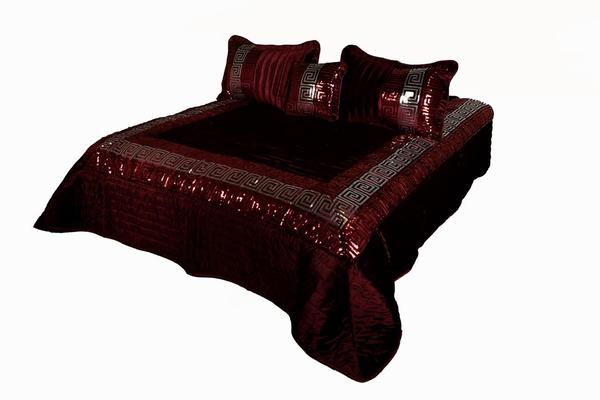 Lavella Versus Yatak Örtü Takımı 4 Adet Bordo