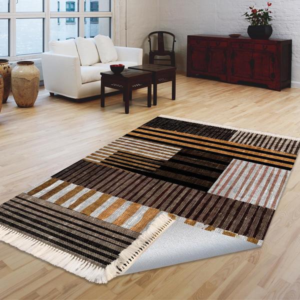 Milano Yıkanabilir Dekoratif Halı Kaymaz Taban | 8mm | MLN-DOT-HT927