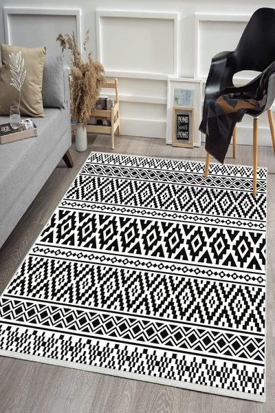 Birkilim Yıkanabilir Dekoratif Halı İpeksi Kaymaz Taban | MLN-IP-HS-410