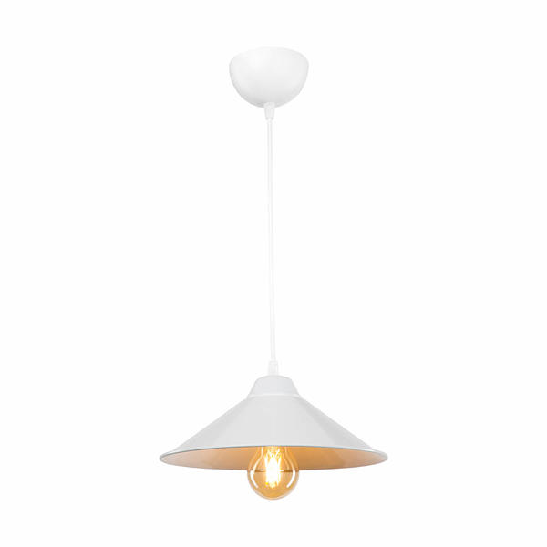 Maya Single Pendant Light White