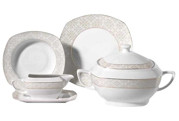 Korkmaz Belinda Collection Yemek Takımı | 86 Parça | 12 Kişilik | Kare | A8118