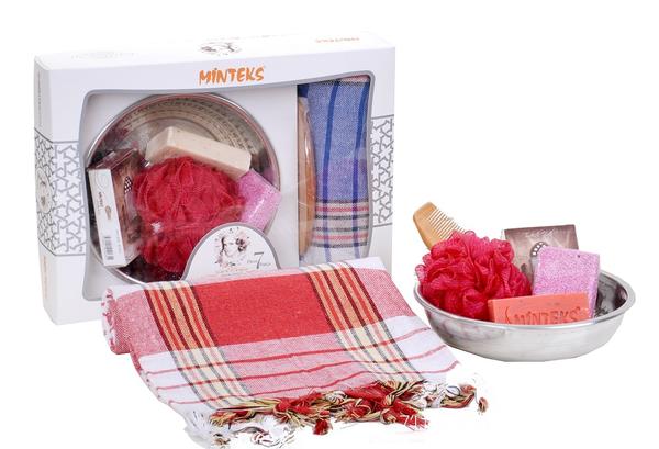 طقم حمام فضي 7 قطع مينتيكس