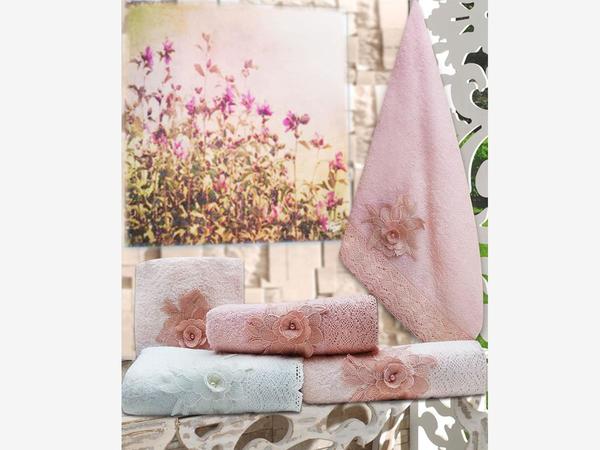 Lena Dantelli Pamuklu 6'lı El Yüz Havlusu