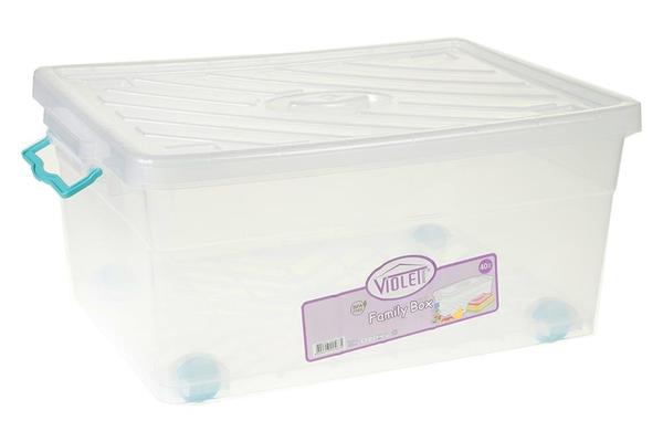 Violet 40 Litre Çocuk Odası Saklama Kutusu | 0467-Tuerkis