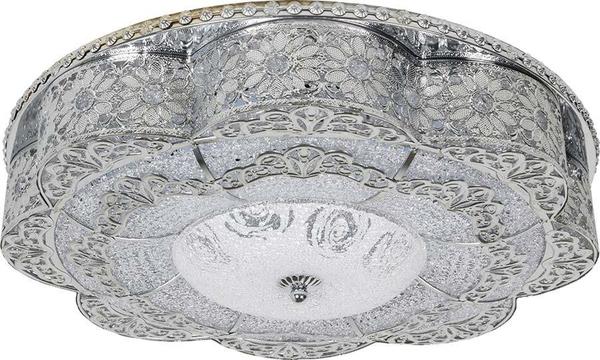 Bayimpex 48cm Güneş Desenli Led Plafonyer Avize | Gümüş