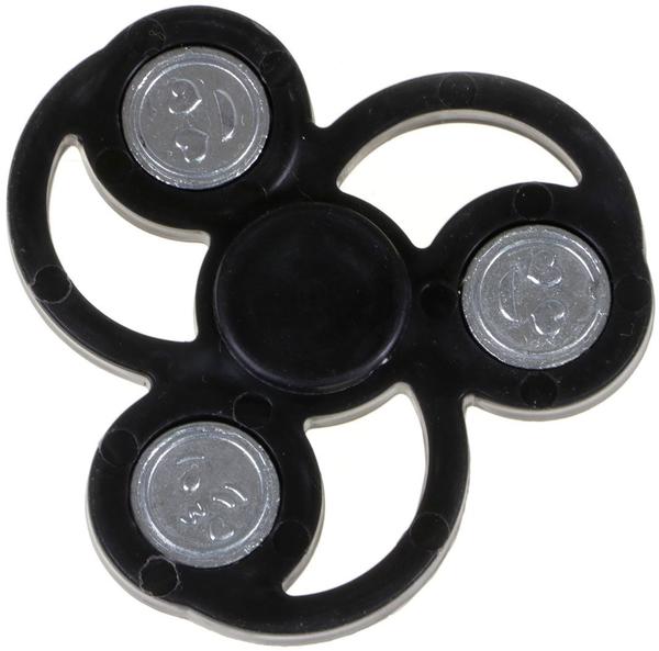 Smiley Ninja Siyah Metal Ağırlıklı Stres Çarkı 70 mm