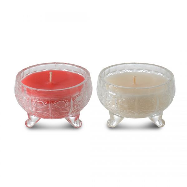 AHE-2B / 2 GLASBEINE # GEWACHSEN # SCHÜSSEL 2-FARBIGE BOX | SILK-53017M