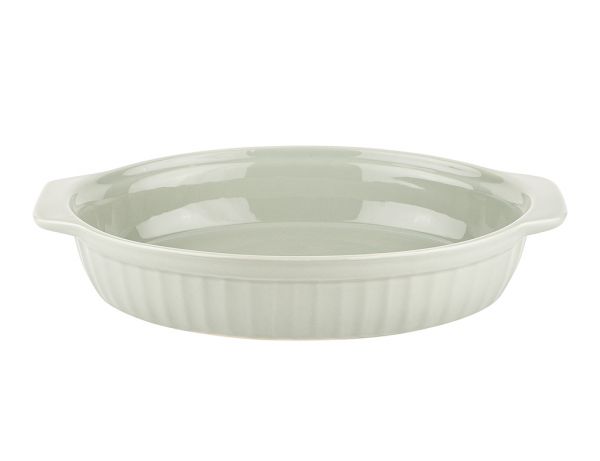 Tantitoni | Eva Yeşil Seramik Oval Fırın Kabı 36 X 23 X 6.5 cm