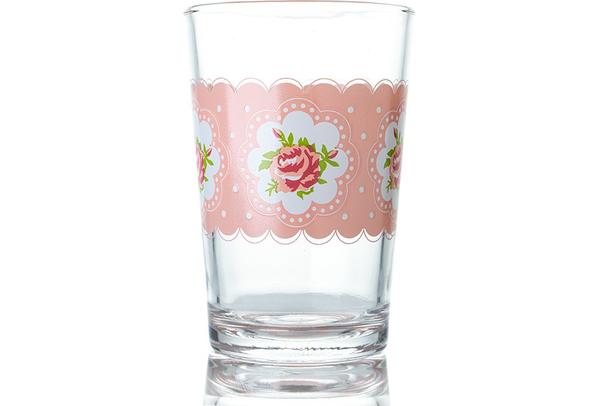 Lav 6'lı Mona Su Bardağı Seti | 205cc | Pembe