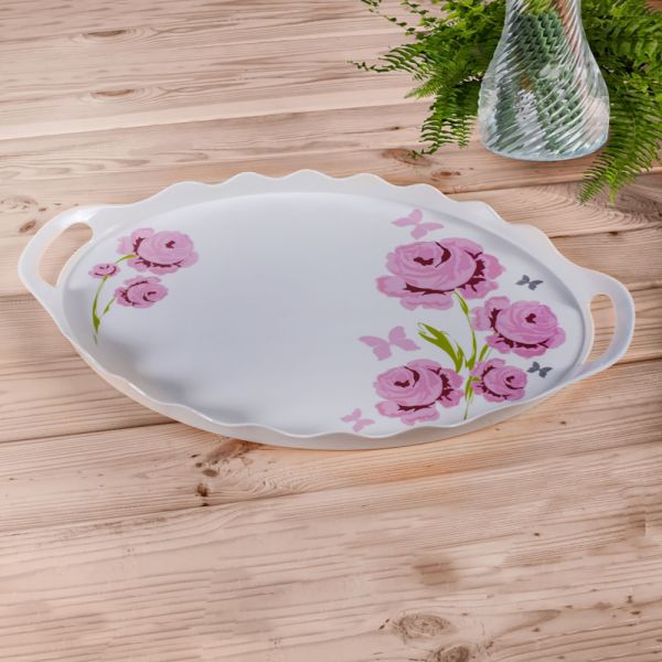 Gül Trend Melamin Tepsi | K+