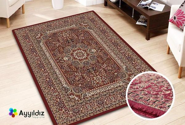 Ayyıldız Marrakesh Klasik Halı 100% PP Heatset 12mm 2500gr | Kırmızı| 207Red