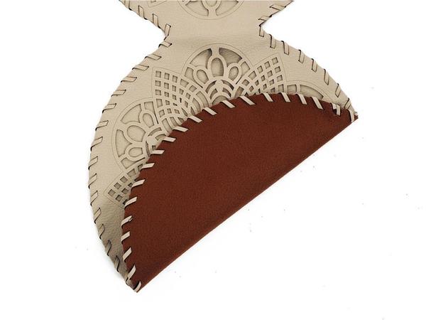 كريم عداء فاخر من الجلد المحبوك بطبقتين من الجلد المحبوك بثلاث طبقات من الأوراق