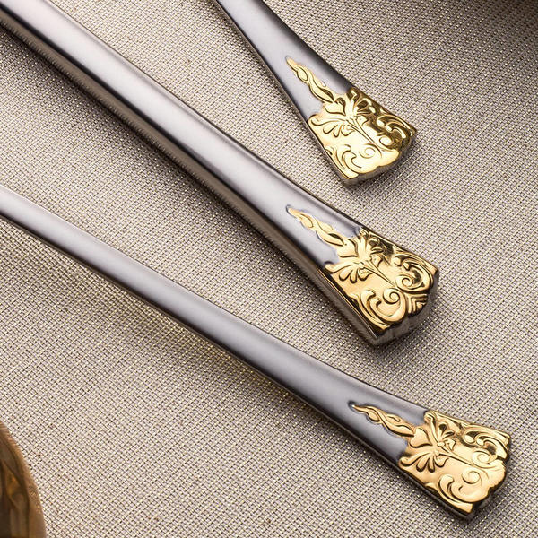 Acacia Gold Satin 84-teiliges Set mit Lederbox