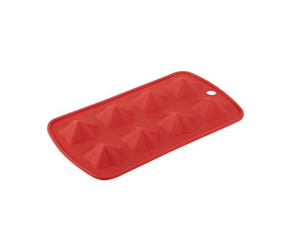 048-12-3 size silicone red star shape 8 ice mold