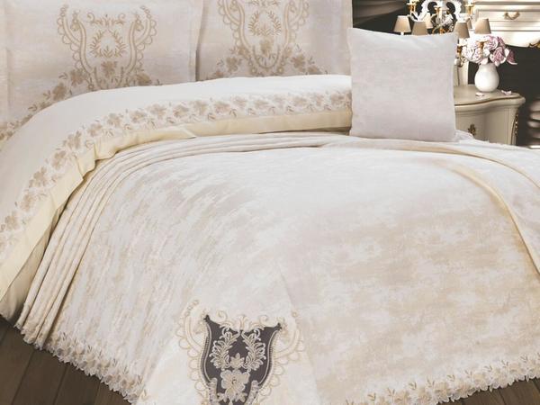 Eva Pique Set 7 pièces crème-cappucino