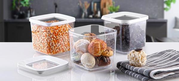 Bayev 3 Lü Kare Saklama Kabı Seti ( 0,75 LT )