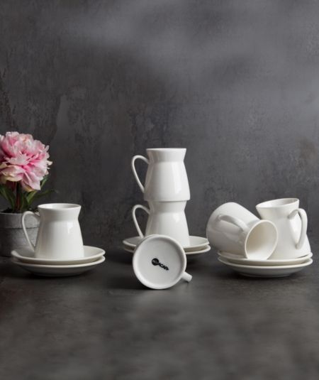 Porselen 6 Li Kahve Fincan Takimi