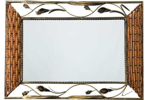 Hayal | Rattan Ayna | 50x70 | Metal ve Ahşap | By-07055