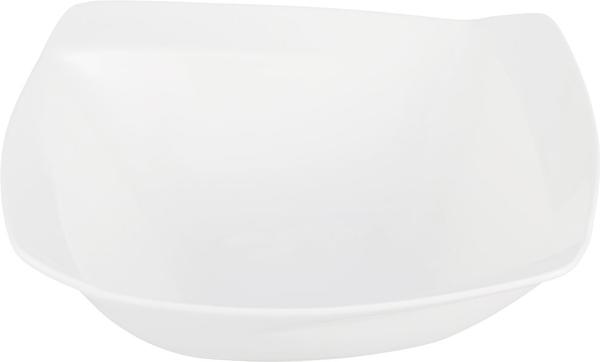 Bavary XL Servis Tabağı Kasesi Fine Porselen | Kare | 23cm | 750ml | Beyaz