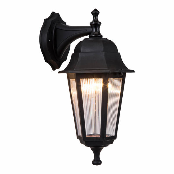 Optik Altıgen Ters Aplik Siyah