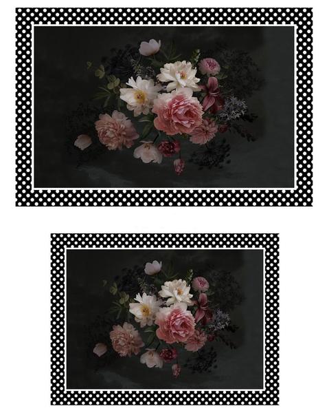 Bayev Flowers 2`li Banyo Paspas Seti Klozet Takımı 19 1290