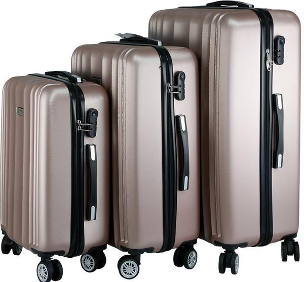 Hoffmanns ABS 3'lü Bavul Seti | Altın Pembe | 73410