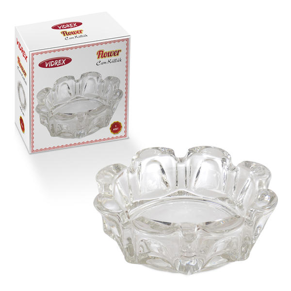 G-1025 FLOWER GLASS COLORFUL BOX 10,5 CM | IPEK-11024