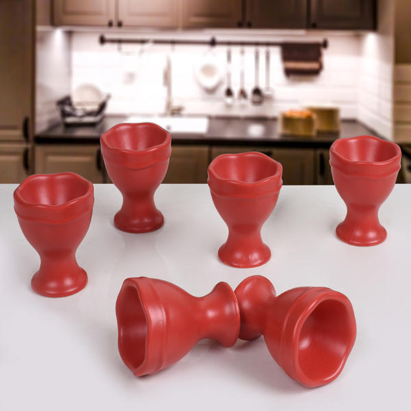 Mat Kırmızı Juliet Yumurtalık 7 Cm 6 Adet | Keramika