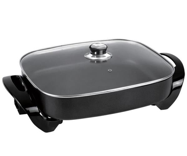 Elektrische Pizza Pfanne 30x40x8cm 1500W Elektro Partypfanne Tavasi Rechteckig