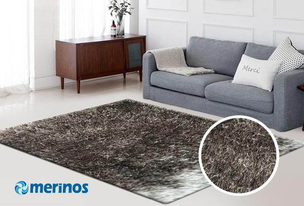 Merinos Glossy Dekoratif Tüy Halı | Bej | 411-Lurex-70-Beige