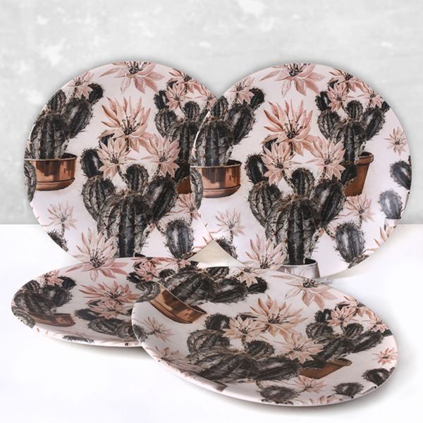 Kaktüs Ege Servis Tabağı 25 Cm 6 Adet - 17690 | Keramika