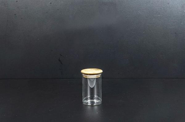 Bayev Bambu Kapak 250 ML Yuvarlak Mini Kavanoz -400907-