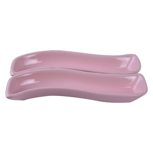 بستان زيتون وردي فاتح عاجي قطعتين 18 سم | كيراميكا