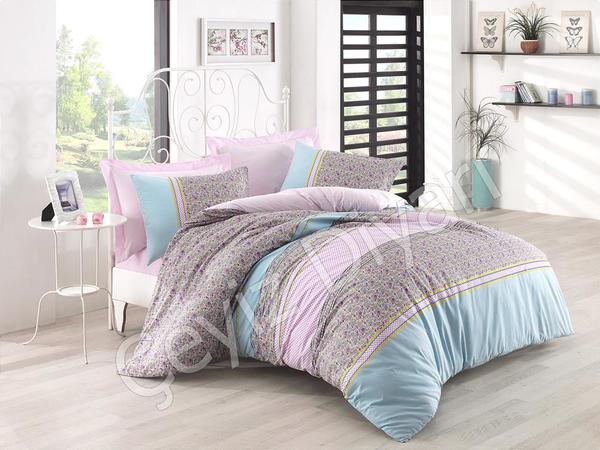 Cotton Box Ranforce Nevresim Takımı Jayla Lila Çift Kişilik | Cotton Box