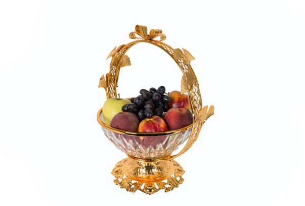 Dekonaz | Dekoratif Çok Amaçlı Sepet | Yonca | Altın