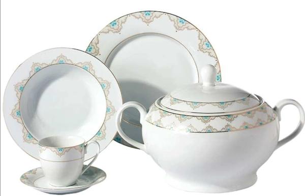 Korkmaz Bianca Collection | 86 Parça | 12 Kişilik | Yuvarlak | Yemek Takımı | A8026
