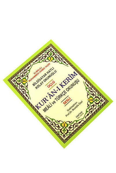 Arabe - Lecture turque et Mealli Coran Le Saint Coran Rahle Boy Audio - Triple Coran - Haktan Publications