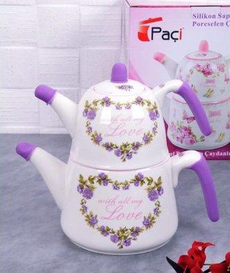 Paci Love Porselen Çaydanlık 2.7 Litre | Mor