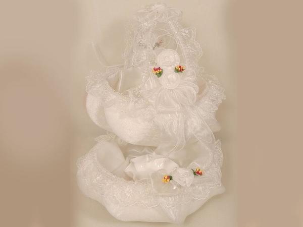 Panier Kavuk Lux Flower Henné Blanc