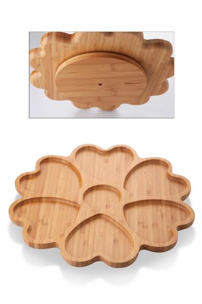 Bambus-Drehständer Luxus 7-teiliger Bambus-Service