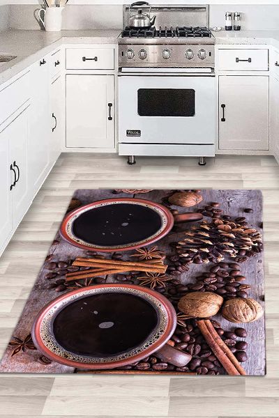 Birkilim Yıkanabilir Dekoratif Halı İpeksi Kaymaz Taban | MLN-IP-HM-596